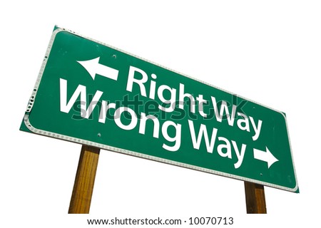 Ready to Understand Stock-photo-right-way-wrong-way-road-sign-isolated-on-white-10070713