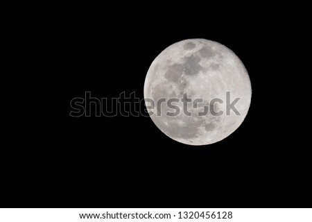 The Full Super Snow Moon, 2019's Largest and Brightest Supermoon.