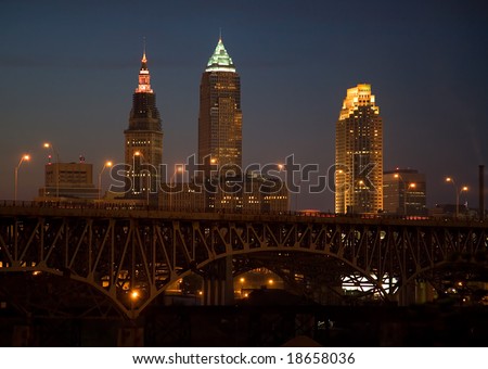 Cleveland Ohio Skyline