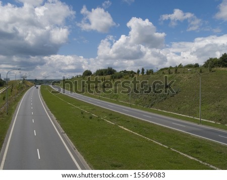 multi lane express road