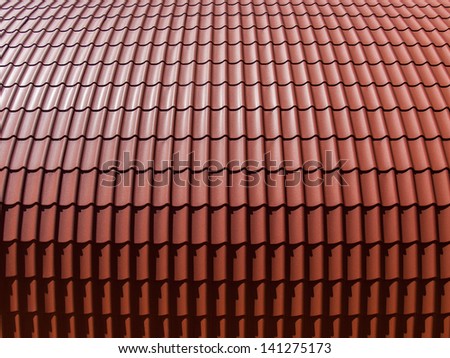 Roofing tiles background 3d