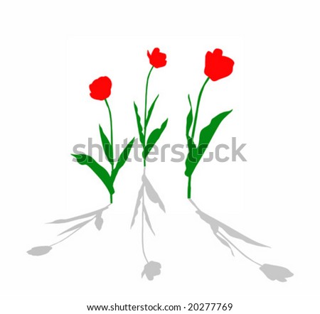 scarlet red tulip. Hummingbird with red flowers tattoo design on blade. tattoo. trendy. tulip. vector