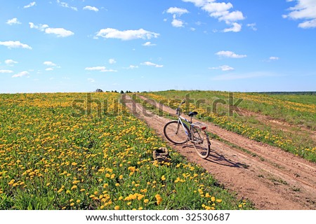 bicycle on rural road