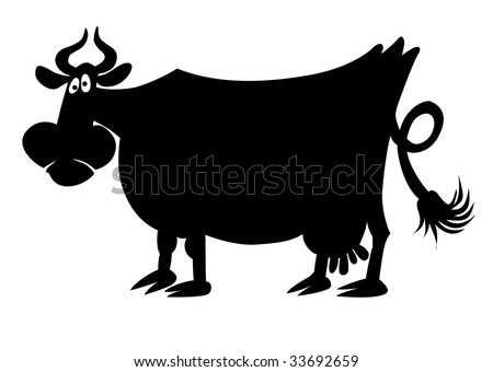 cow head silhouette