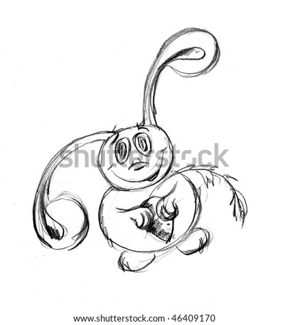 http://image.shutterstock.com/display_pic_with_logo/100881/100881,1265829618,17/stock-photo-pencil-drawing-hare-on-white-background-46409170.jpg