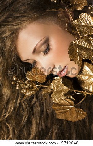 stock photo : Woman with beautiful makeup