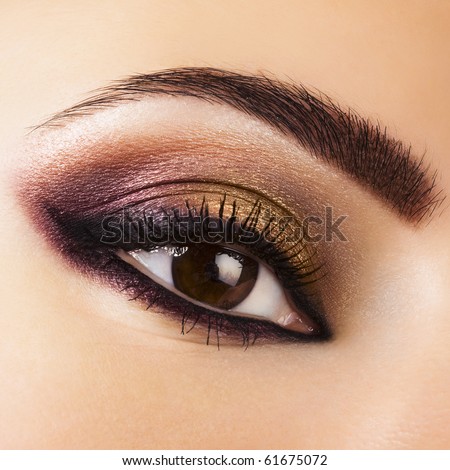Beautiful  Makeup on Stock Photo Woman Eye With Beautiful Makeup 61675072 Jpg