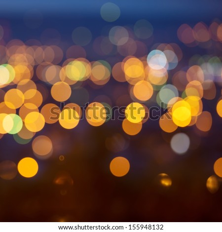 City Lights In The Background With Blurring Lights