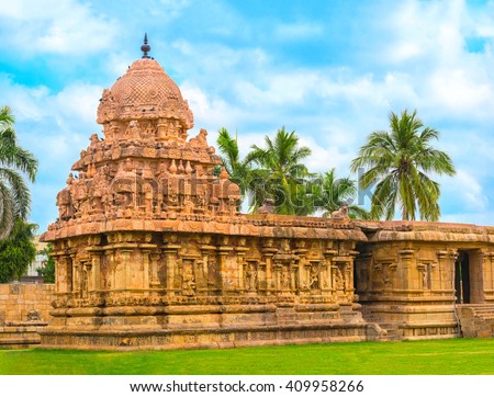 Hindu Temple dedicated to Shiva, ancient Gangaikonda Cholapuram Temple, India, Tamil Nadu, Thanjavur (Trichy)