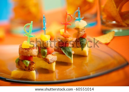 colorful appetizers