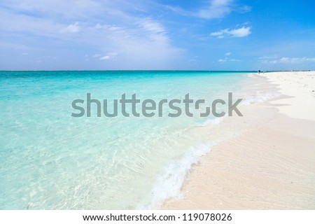 Grace bay beach at Providenciales on Turks and Caicos islands