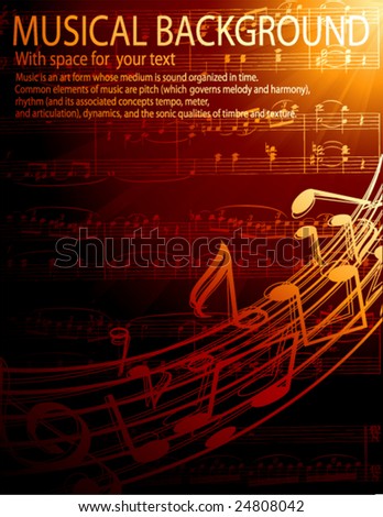 musical background -vector illustration