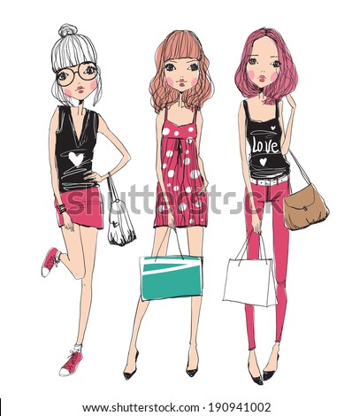 fashion illustration girls fashion illustration girls