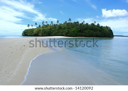 tropical south pacific island