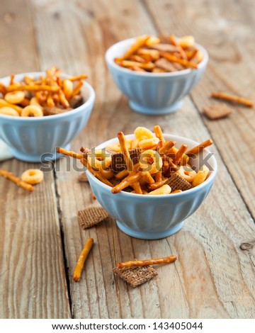 Snack Mix. Salty Treat For Snacking.
