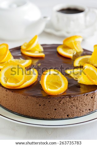 Orange Chocolate Mousse Cake