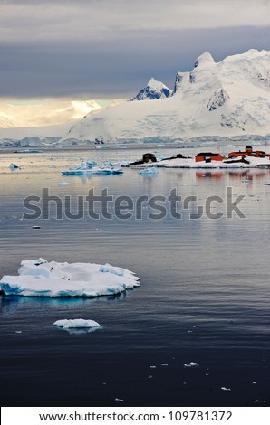 Paradise Harbour (Bay) on the Western coast of the Antarctic Peninsular home to two research bases and one of the few place visited by cruise ships in Antarctic waters