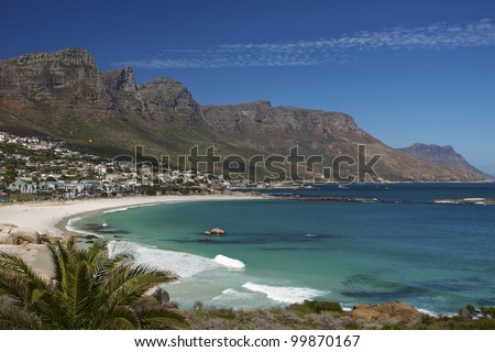 Camps Bay, Cape Town, South Africa  - Camps Bay is a popular beach resort close to the city of Cape Town