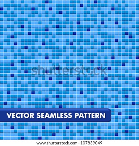 Blue Ceramic Tile Mosaic In Swimming Pool - Seamless Texture Stock ...