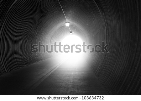 image from exterior background series (dark tunnel)