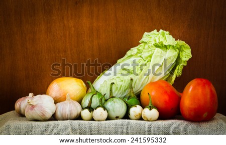 Organic Vegetables Still life