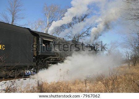 Restored steam locomotive that is run a few times a year.