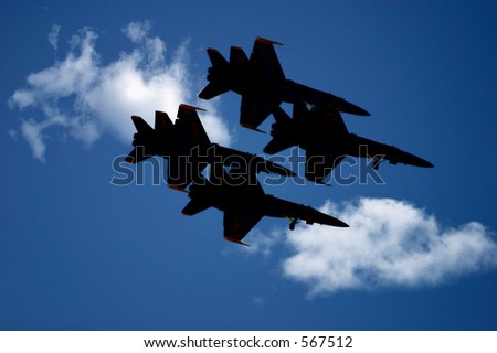 Blue Angel Silhouettes