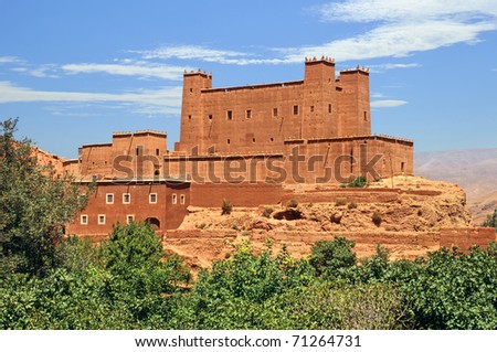 Clay palace in southern Morocco