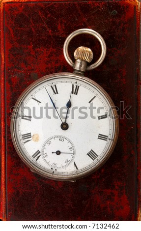 Antique watch on leather