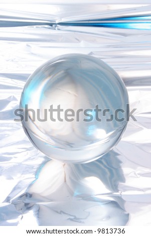 Abstract light around a crystal ball