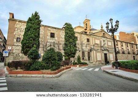 MADRID, SPAIN - NOV 15: Convent of Las Descalzas Reales, one of Spain\'s richest religious houses, founded in 1559 by Juana of Austria, the daughter of Spanish king Carlos I. Nov 15, 2012 Madrid, Spain