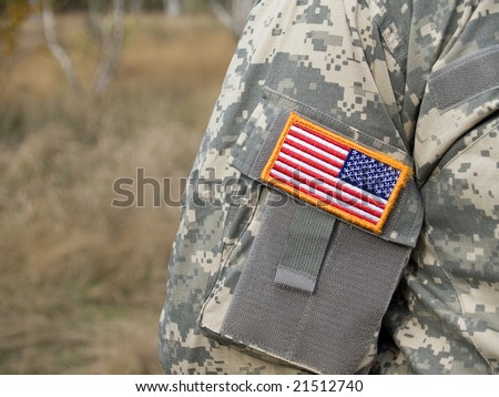 Us Army Flag Patch Placement