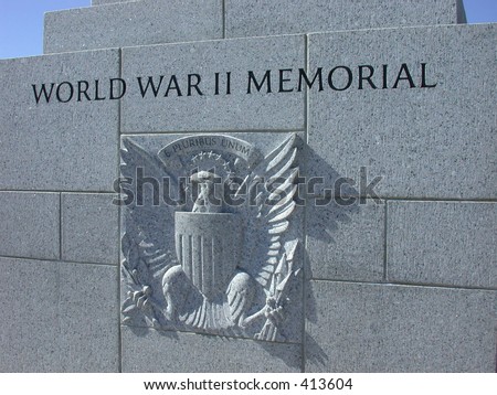 world war 2 memorial. stock photo : World War II