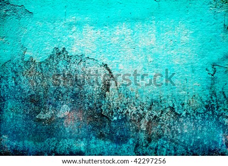 grunge abstract turquoise texture background for multiple uses