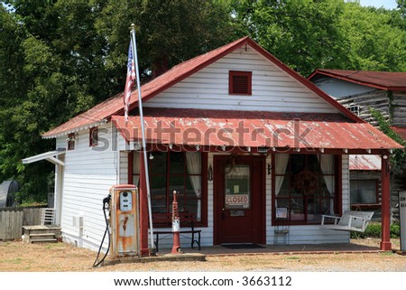 vacant Gas station and country Store