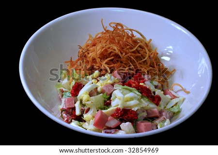 Chop Salad displayed for the Camera