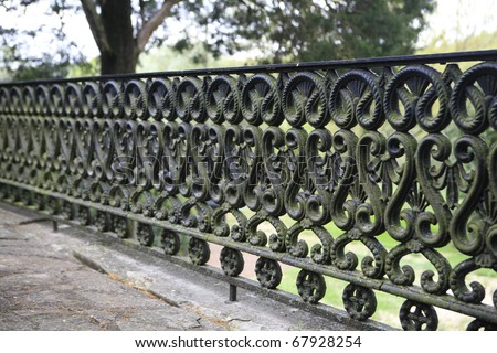 Wrought iron GATE  CIRA 1800'S AT A nASHVILLE MANSION