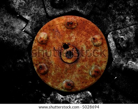 rusted mechanical background