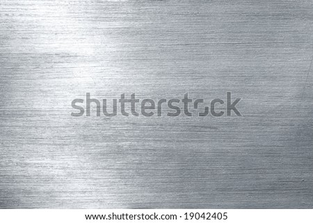 Brushed metal plate