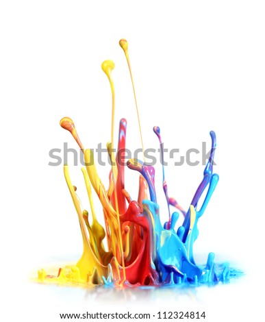 Colorful paint splash Colorful paint splash