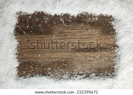 Snow frame background