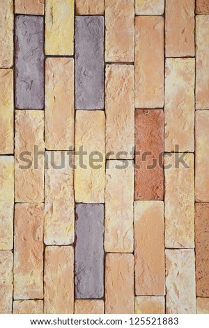 Brick Wall, Vertical arrangement.