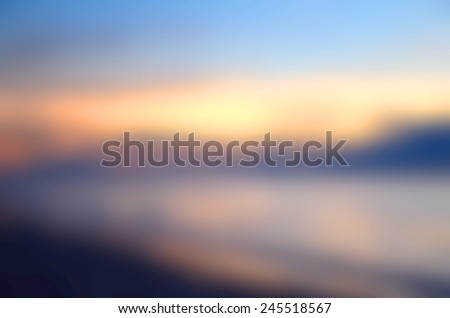 Early Morning Light, Blurred Sunrise Background, the Natural Lighting Phenomena.