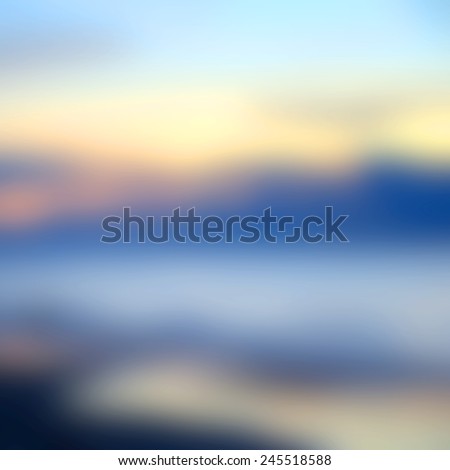 Early Morning Light, Blurred Sunrise Background, the Natural Lighting Phenomena.
