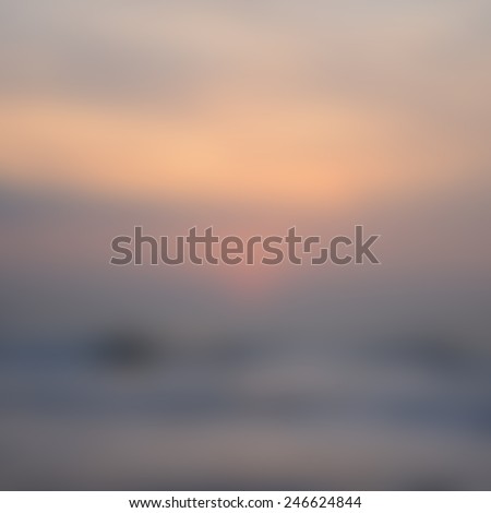 Blurred Sunrise Background, Early Morning Light, The Natural Lighting Phenomena.