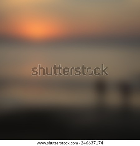 Blurred Sunrise Background,Early Morning Light, The Natural Lighting Phenomena.