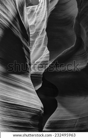 Antelope Canyon Black & White I