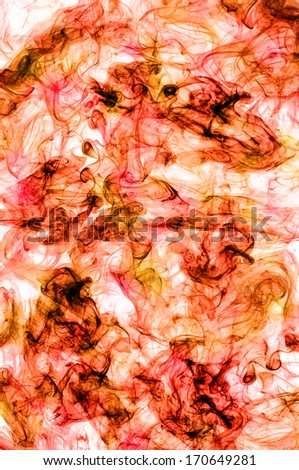 Real red and orange smoke. Abstract background