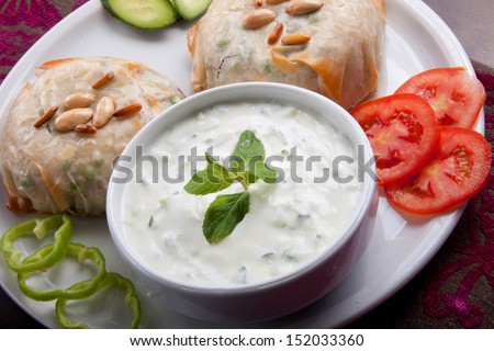 Fresh Vegetable Sandwich with nuts, tomato and white sauce