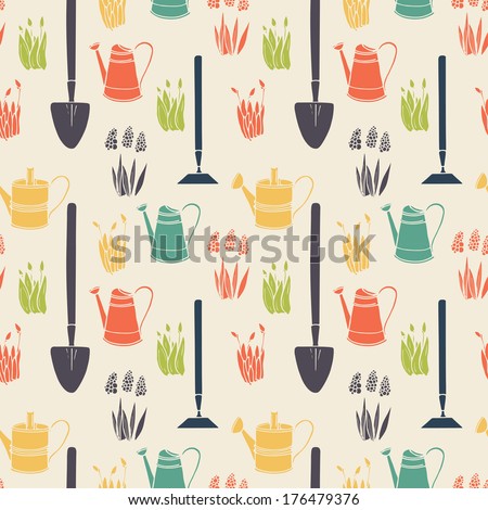 Garden Seamless Pattern Garden Seamless Pattern